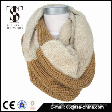 2015 winter fashion design knitted tube scarf